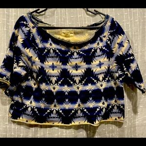 Ralph Lauren Denim & Supply Aztec Crop Top Size M